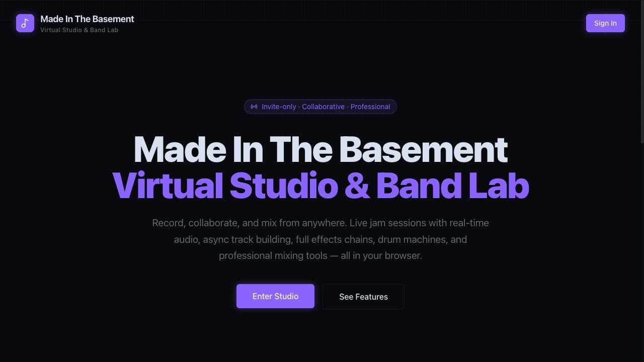 Made In The Basement project preview