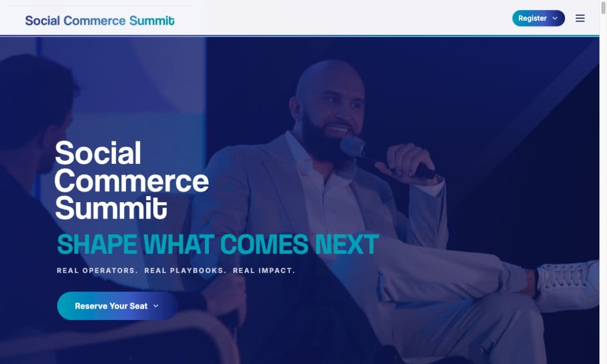 Social Commerce Summit project preview